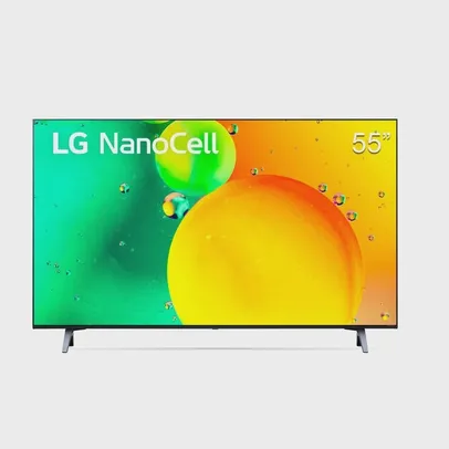 Smart TV LG 55&quot; 4K NanoCell 55NANO75 HDMI 2.0 Nvidia GEFORCE NOW ThinQAI Smart Magic Google Alexa