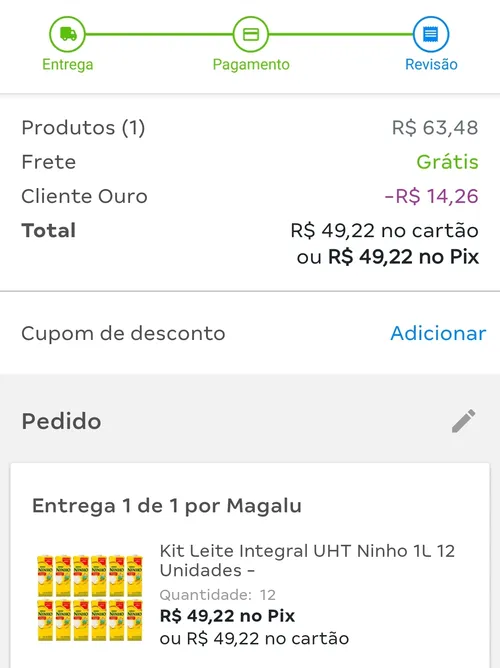 Imagem na descrição da promoção