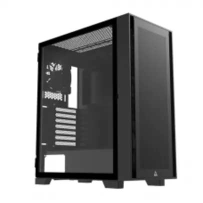 Gabinete Gamer Montech Air 1000 LITE, Mid Tower, Vidro Temperado, Black, ATX, Sem Fonte, Com 3 Fans