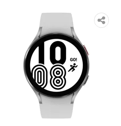 Smartwatch Samsung Galaxy Watch4 BT 44mm Prata Tela Super AMOLED