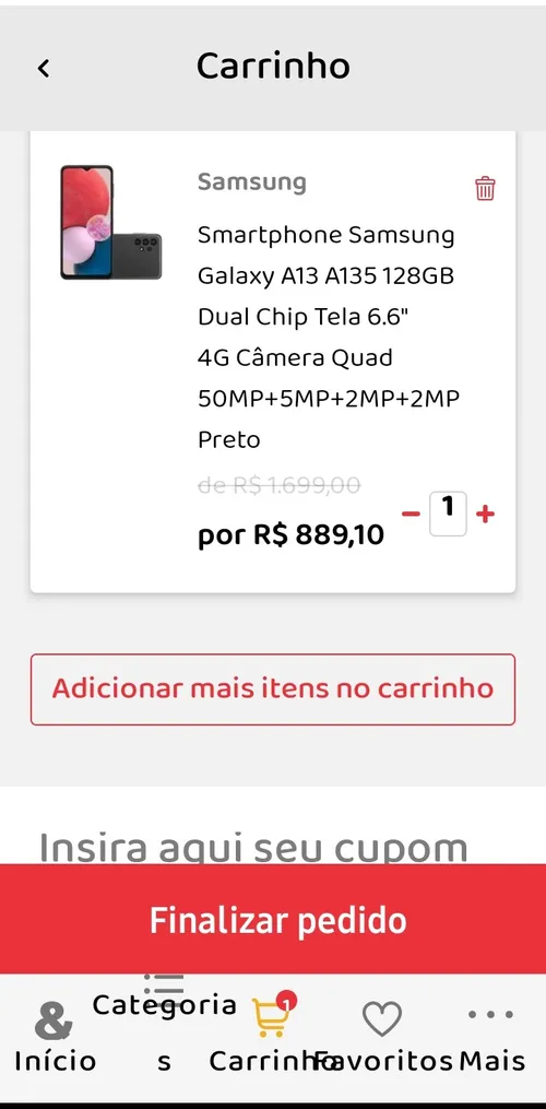 Imagem na descrição da promoção