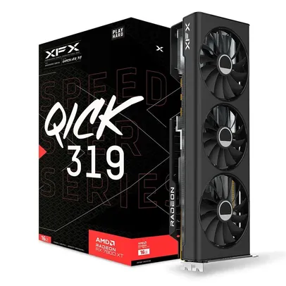 [Prime Ninja] Placa de Vídeo RX 7800XT Gaming 16G XFX Speedster QICK319 AMD Radeon, 16GB DDR6, HDMI 3xDP 3 FAN - RX-78TQICKF9