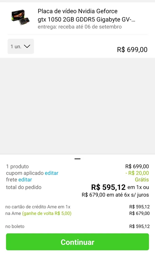 Imagem na descrição da promoção