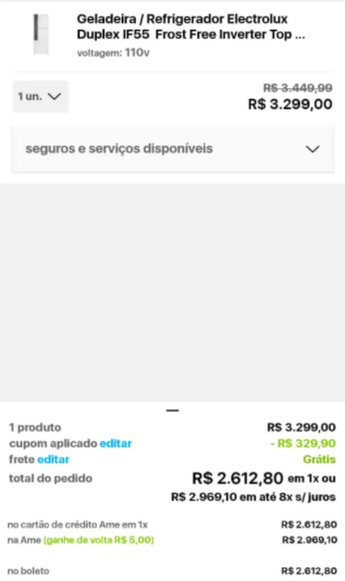 Imagem na descrição da promoção