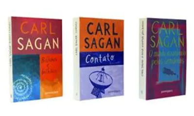 Kit 3 livros - Carl Sagan (Português) Capa Comum - R$ 47,90