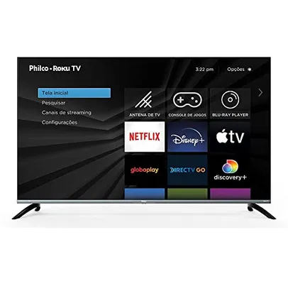 Smart TV LED 50 4K UHD Philco PTV50G70R2CSGBL - Roku TV