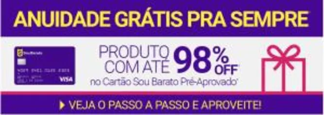 Cartão de Crédito sem anuidade Sou Barato