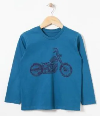 Camiseta Infantil com Estampa - Tam 11 a 14   - R$ 7,62 desconto na tela de pagamento