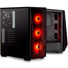 Gabinete Gamer Corsair Carbide Series Spec Delta RGB, Mid-Tower, 3 Fans | R$310