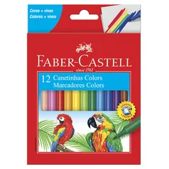 [Prime] Canetinha Hidrográfica, Faber-Castell, 12 Cores | R$ 10