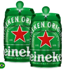 [A partir de 00h] Cerveja Heineken Keg 5L - Caixa com 2 unidades