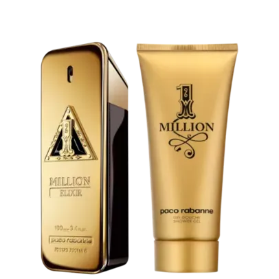 Conjunto 1 Million Elixir Paco Rabanne Masculino - Eau de Parfum 100ml + Gel de Banho 100ml