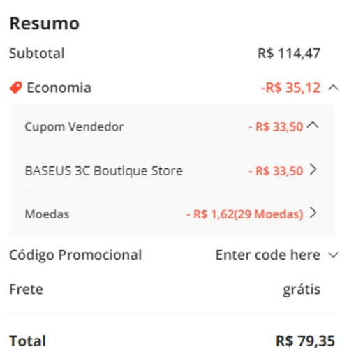 Imagem na descrição da promoção