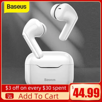 Fone de Ouvido Baseus S1 TWS com cancelamento de ruído| R$239