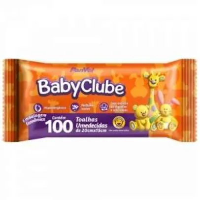 [Panvel] 100 Toalhas Umedecidas Panvel Baby Clube - por R$11
