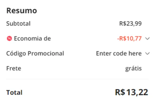 Imagem na descrição da promoção