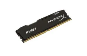 Memória HyperX Fury, 8GB, 2400MHz, DDR4, CL15, Preto - HX424C15FB2/8 por R$ 229