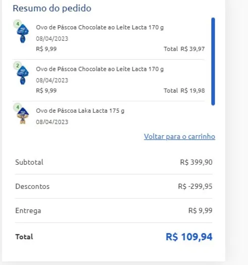 Imagem na descrição da promoção