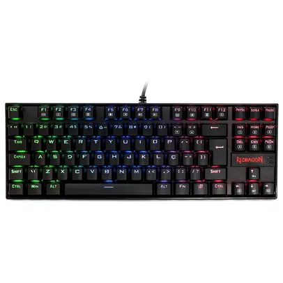 Teclado Mecânico Gamer Redragon Kumara, Anti-Ghosting, RGB, Switch Outemu Brown, ABNT2, Preto, PT - K552RGB-1 (PT-BROWN)