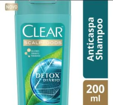 Shampoo Anticaspa Clear Detox Diário 200ml | R$11