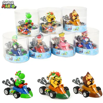 [Moedas] [1ª Compra R$2] Figuras de ação Mario kart colecionáveis 