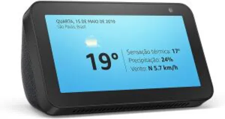 [NOVOS ASSINANTES - PRIME] Echo Show 5 - Smart Speaker com tela de 5,5" e Alexa - Cor Preta