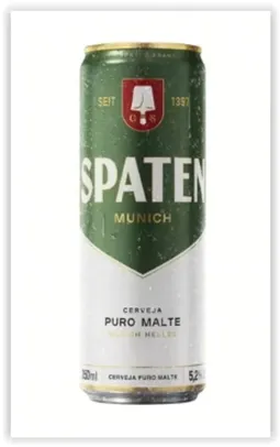 Cerveja munich helles puro malte spaten lata 350ML