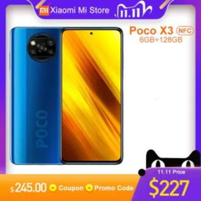 Saindo por R$ 1338: Smartphone Xiaomi Poco X3 128GB+6GB 120Hz Global NFC | R$ 1338 | Pelando