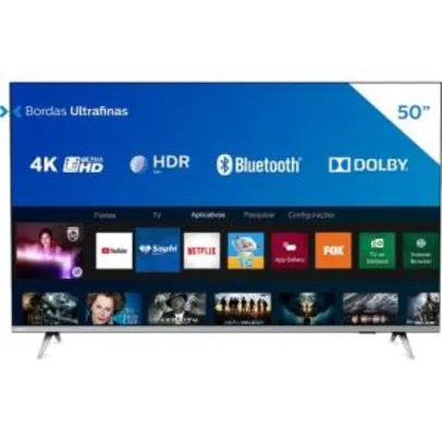 [CC Shoptime] Smart TV Philips 4K UHD 50" 50PUG6654/78 | R$1.529