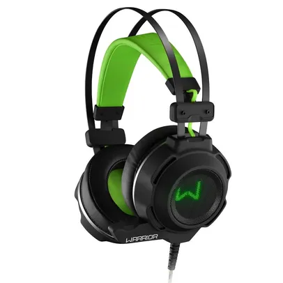 (APP) Headset Gamer Warrior USB e P2 com LED Verde - PH225