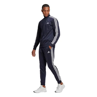 Conjunto Adidas Essentials 3 Listras Tricot Jaqueta + Calça Masculino