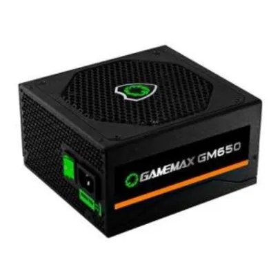 Fonte Gamemax, 650W, 80 Plus Bronze - GM650 - R$340