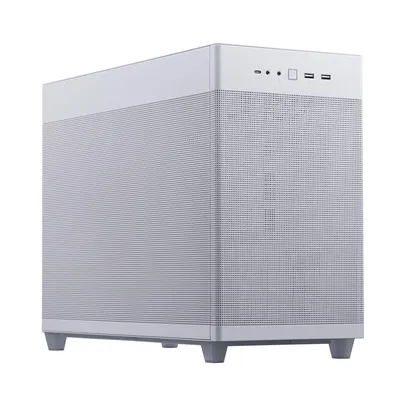 (Primeira compra no App) Gabinete Asus Prime AP201 Mesh, Mini Tower, Micro-ATX, Branco