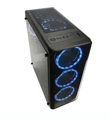 Gabinete Gamer Warrior Madoc com Lateral em Vidro, USB 3.0, Preto - GA178