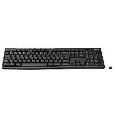 [R$88,19 com cashback🔥] Teclado sem fio Logitech K270 com Teclas de Mídia de Fácil Acesso, Conexão USB, Pilhas Inclusas e Layout ABNT2 - 920-004427