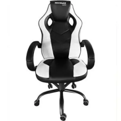 Cadeira Gamer MX0 Giratoria Preto/Branco - Mymax | R$ 539