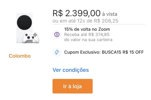 Imagem na descrição da promoção