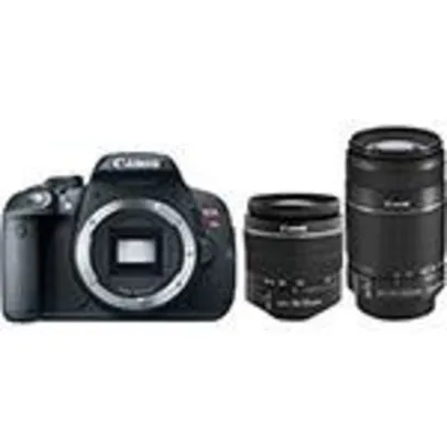 Câmera Canon T5 + Lente 18-55 + Lente 55-250 + Cartão 8GB - R$1800