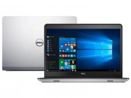 Notebook Dell Inspiron 14 I14-5448-C25 Intel Core - i7 8GB 1TB Windows 10 LED 14" Placa de Vídeo 2GB - R$2.849