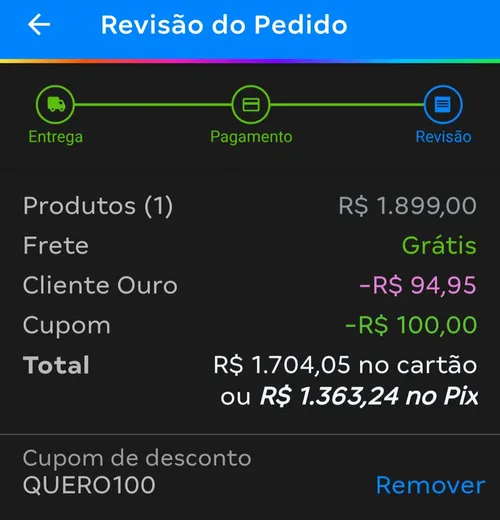 Imagem na descrição da promoção