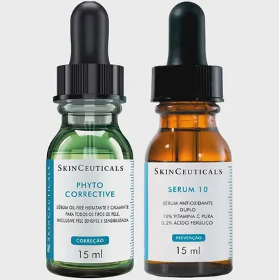 SkinCeuticals Rotina Séruns Essenciais Kit – Sérum Rejuvenescedor Facial + Sérum Corretor