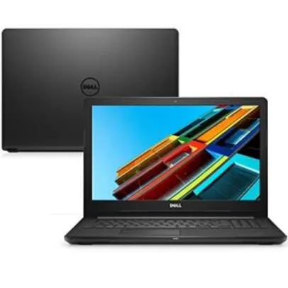 Notebook Dell Inspiron i15-3567-A15P 7ª Geração Intel Core i3 4GB 1TB LED 15.6