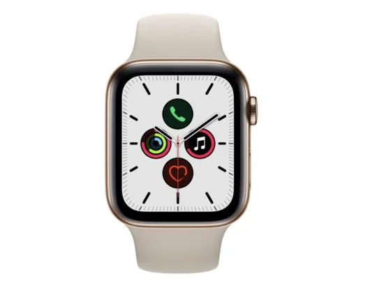 Apple Watch Series 5 CELULAR + GPS, 44 mm, AÇO INOXÍDAVEL DOURADO