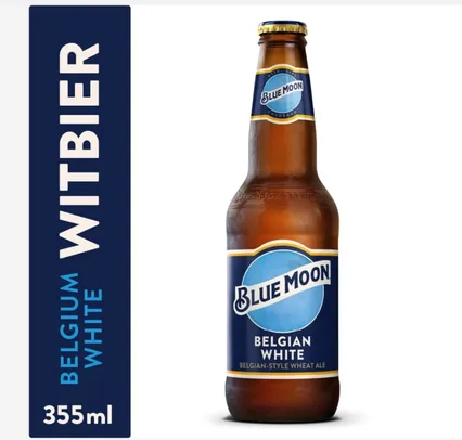 Saindo por R$ 4: Cerveja Blue Moon Belgian White Garrafa 355ml | Pelando