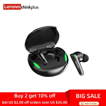 Lenovo XT92 TWS Gaming Earbuds Low Latency Bluetooth 5.1 