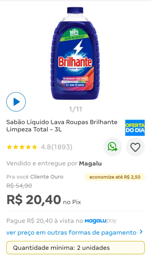 Imagem na descrição da promoção