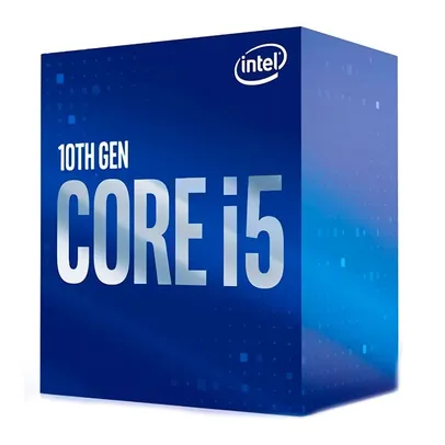 Processador Intel Core i5-10400F, 6-Core, 12-Threads, 2.9Ghz (4.3Ghz Turbo), Cache 12MB, LGA1200, BX8070110400F