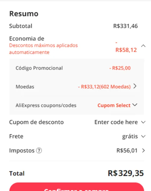 Imagem na descrição da promoção