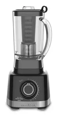 [app] Liquidificador BLQ1300P Fortis Turbo 1200W Preto 3L Britânia 220V