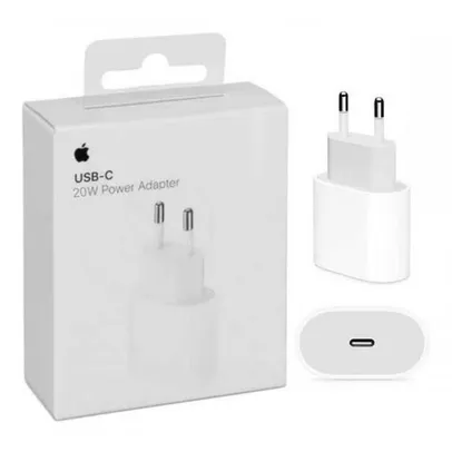 (CLIENTE OURO+CUPOM) Carregador USB-C de 20W Apple Branco Original